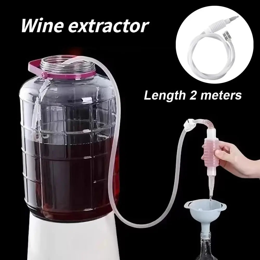 1Pcs 2M Brewing Siphon Hose DIY Bar Tool Wine Making Wine Extractor Household Plastic Alcohol Distiller Filter Tube Oasis Select