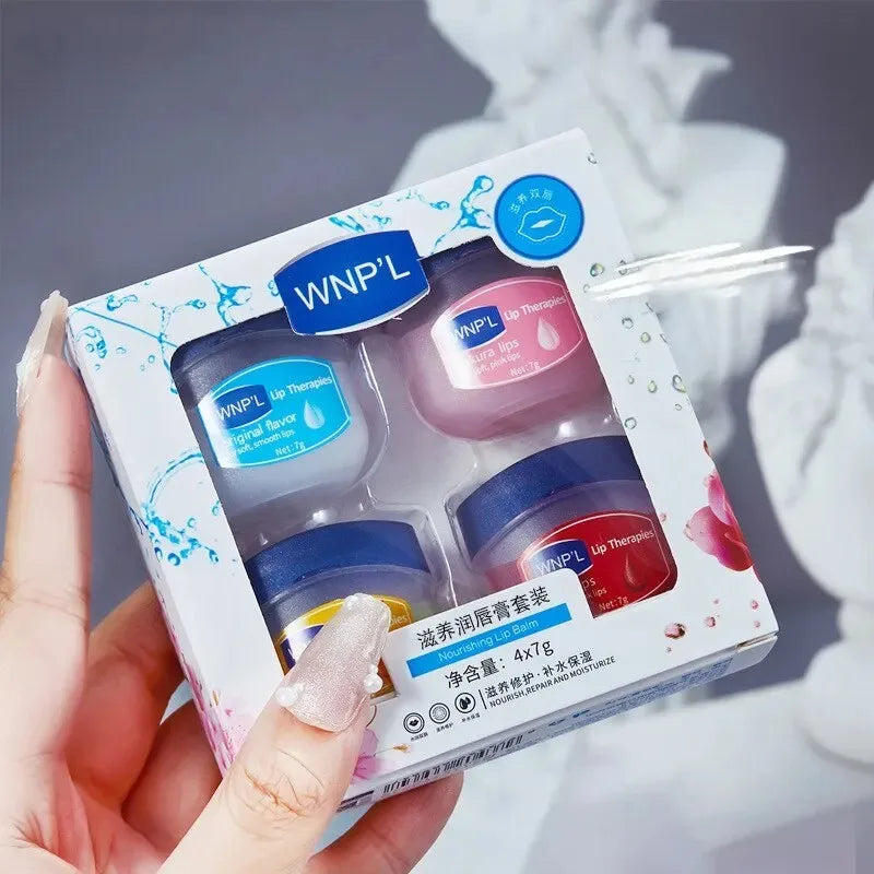 Lip Balm Healing Moisturizing All-natural Lip Mask For Dry Lips Lip Moisturizing Power Lip Care Nourishing Repair Oasis Select 4pcs