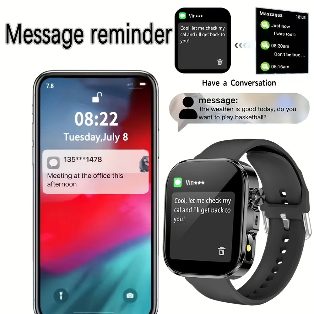 ERUN Smartwatch 1.83" Touchscreen | Fitness Tracker & Alerts