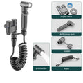 Toilet Cleaning Bidet Toilet Sprayer Set Water Portable Handheld Bidet Sprayer Shower Double Outlet Angle Valve Accessories Oasis Select gun gray