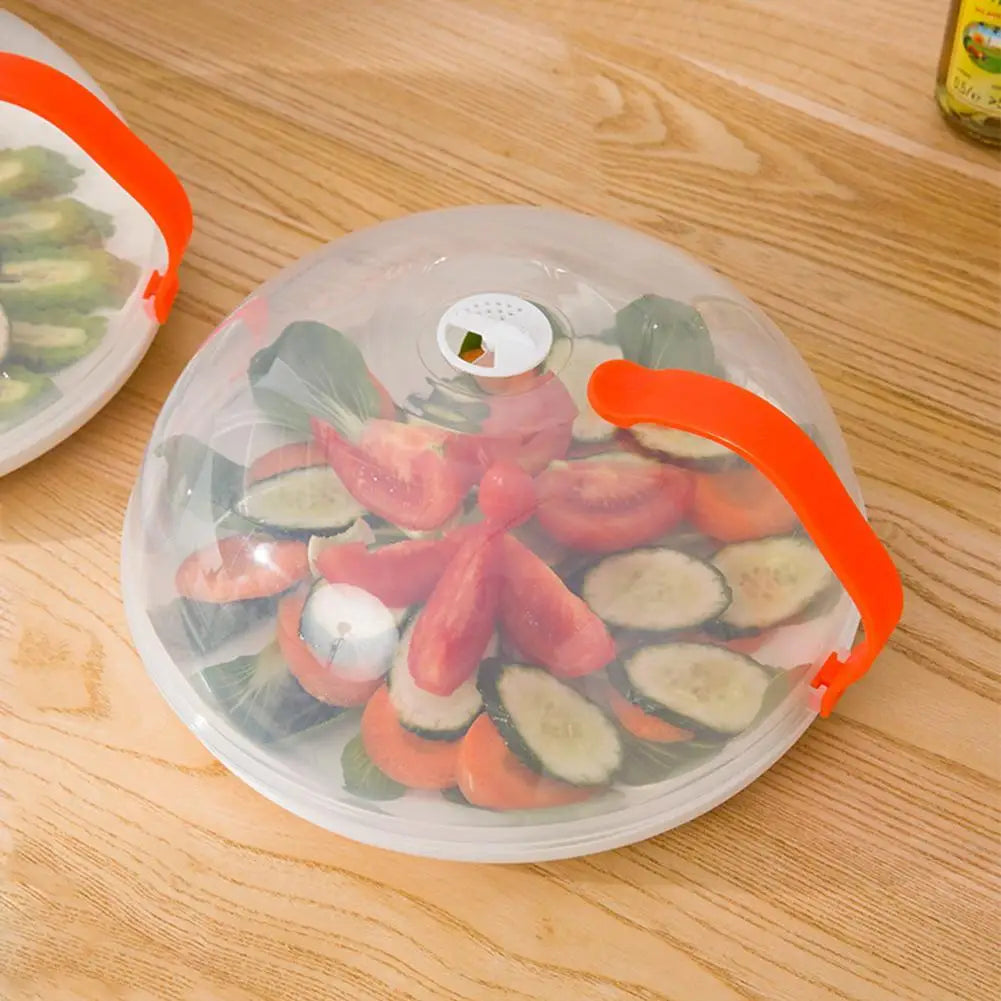 Microwave Food Cover Heat-resistant Food Splatter Guard Microwave Oven Pan Lid Plate Stove Cover Transparent Anti-Splash Cover Oasis Select