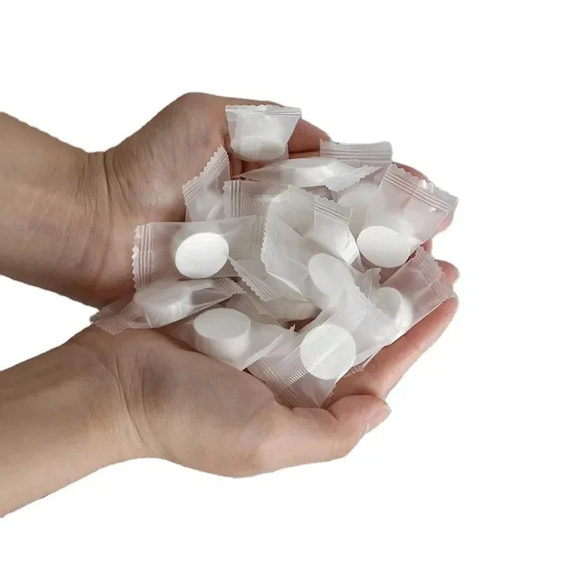 10/30/60pcs Disposable Compressed Towel Portable Comfortable For Outdoor Travel Water Wet Towel Expandable Cotton Water Wet Wipe Oasis Select