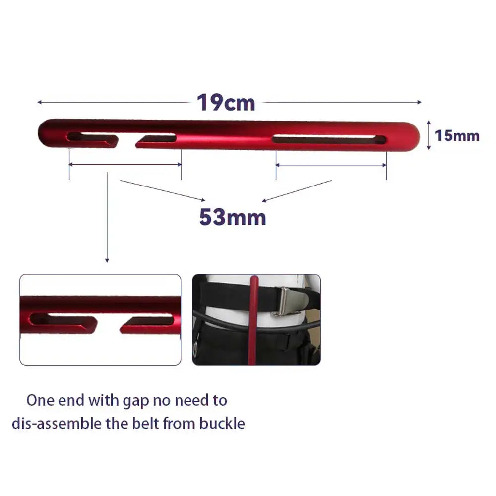 Technical Dive Aluminum Alloy Long Hose Holder & Short Hose Clip Waist Belt Cable Routing Bar for Backplate Wing BCD Oasis Select