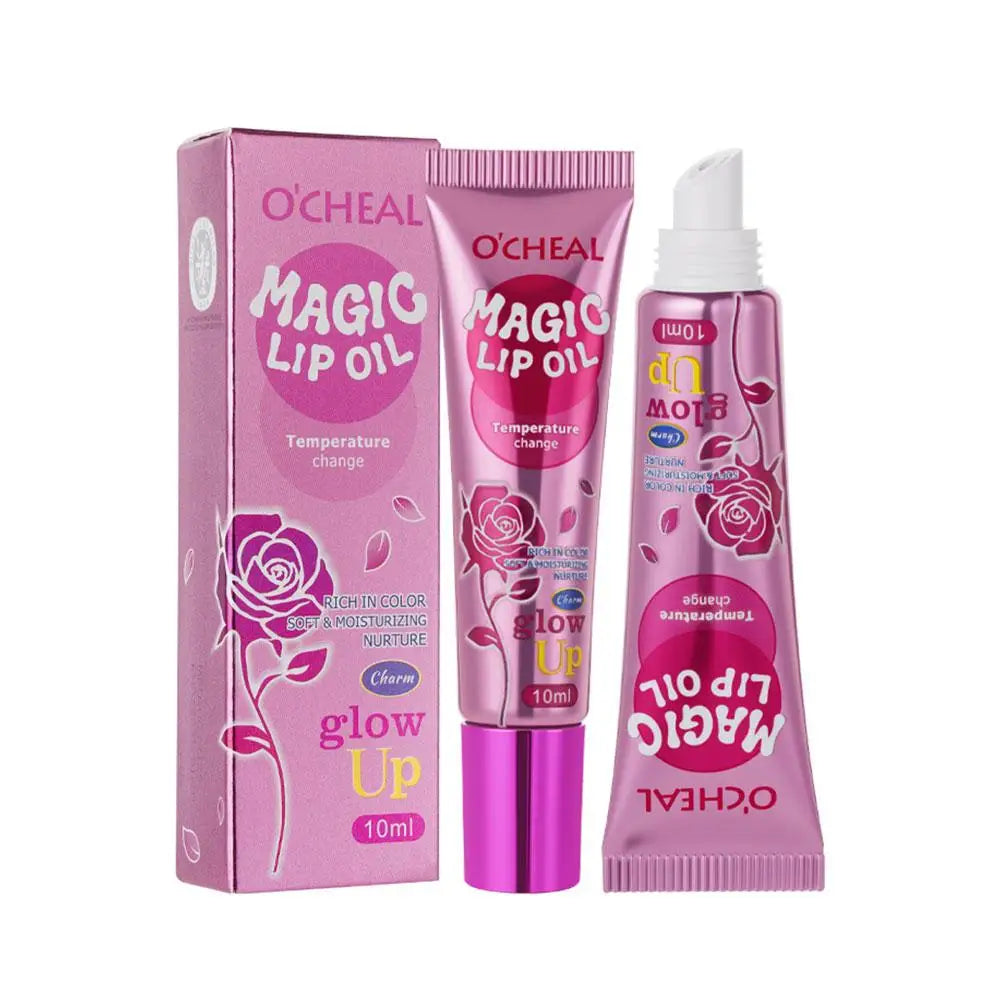 Lip Plumping Tube Lip Gloss Color-Changing Lip Oil Beauty Essence Nourishing Moisturising Sexy Lip Care Plumping Lip Serum Oasis Select 1PCS CN