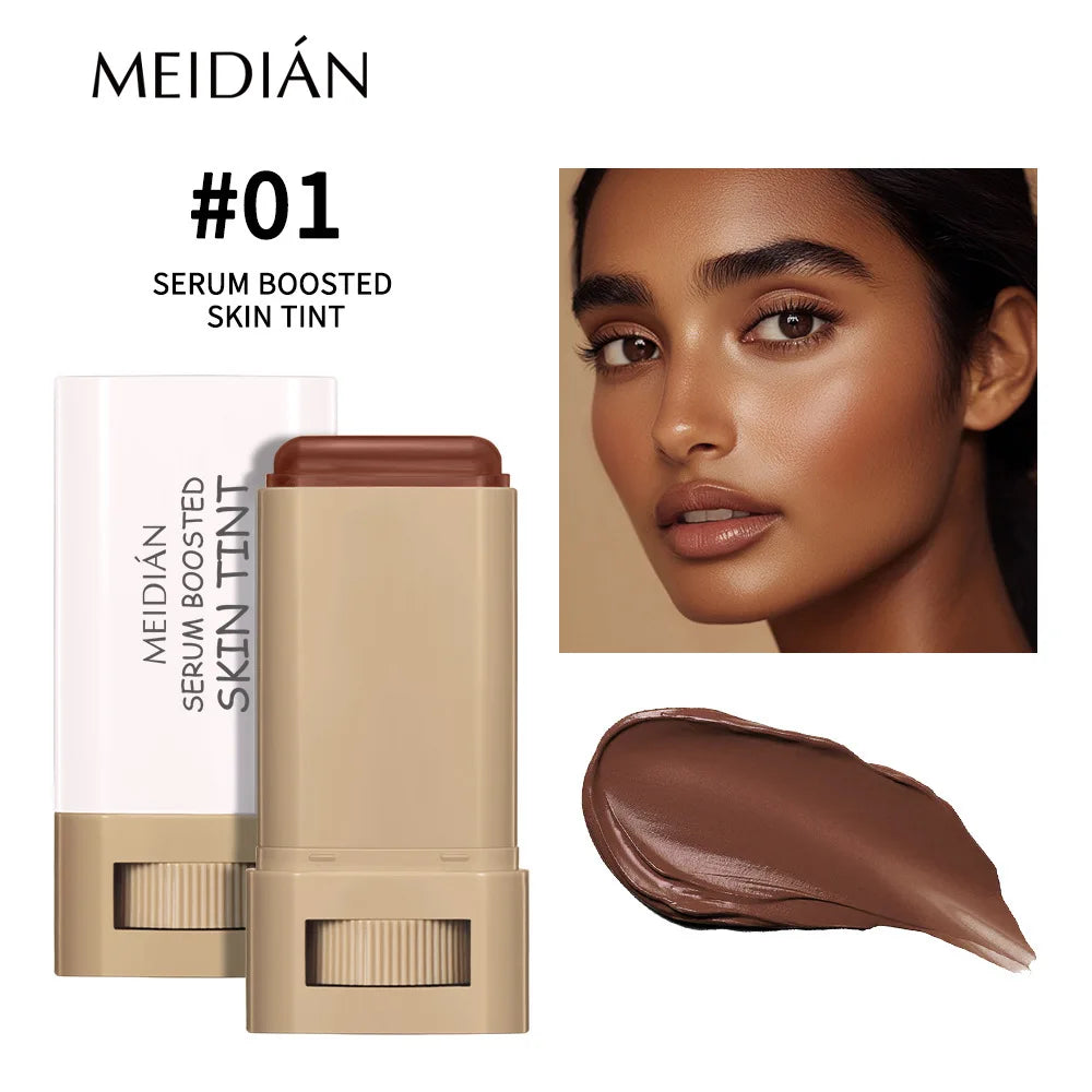 1/2PCS Skin Tint Stick Waterproof Nourishing Solid Tinted Serum Foundation Balm Face Tinted Face Contour Stick Face Makeup Oasis Select Color 1x2pcs