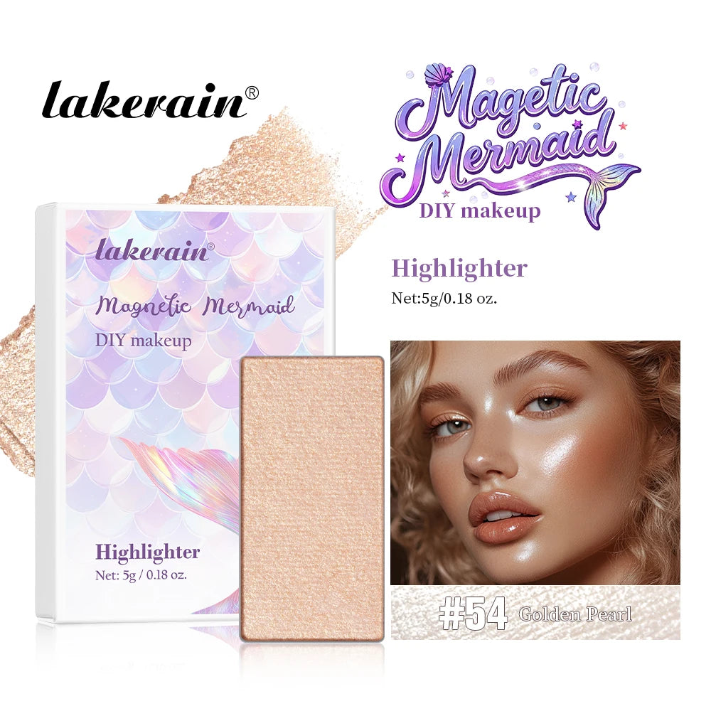 Lakerain Magnetic Mermaid DIY Eyeshadow Palette – 16 Shades