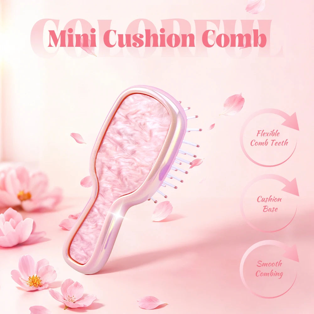 Mini Air Cushion Detangling Hair Brush – Anti-Static Massager Air Cushion Hair Brush Oasis Select