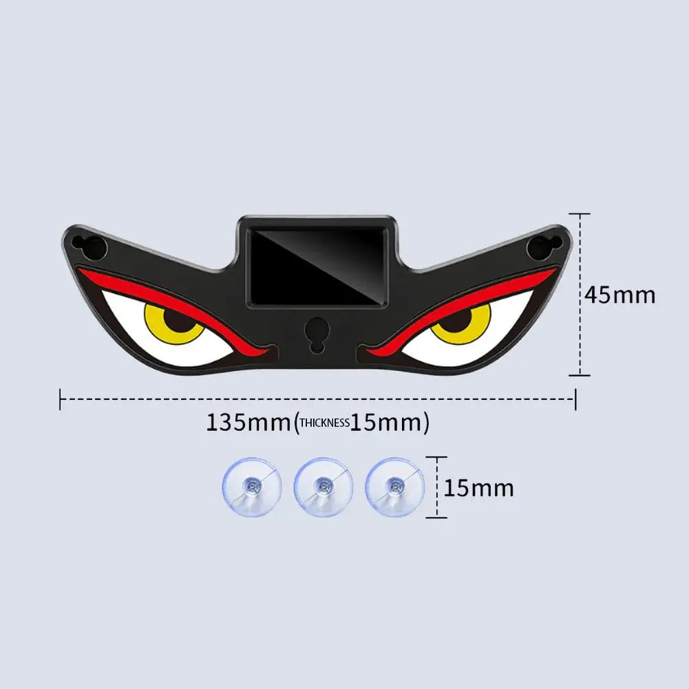 Cool Demon's Eye Car LED Light Solar Powered Blinking Moving Eyes Car Decoration Lamp Rear Windshield Atmosphere Light Oasis Select