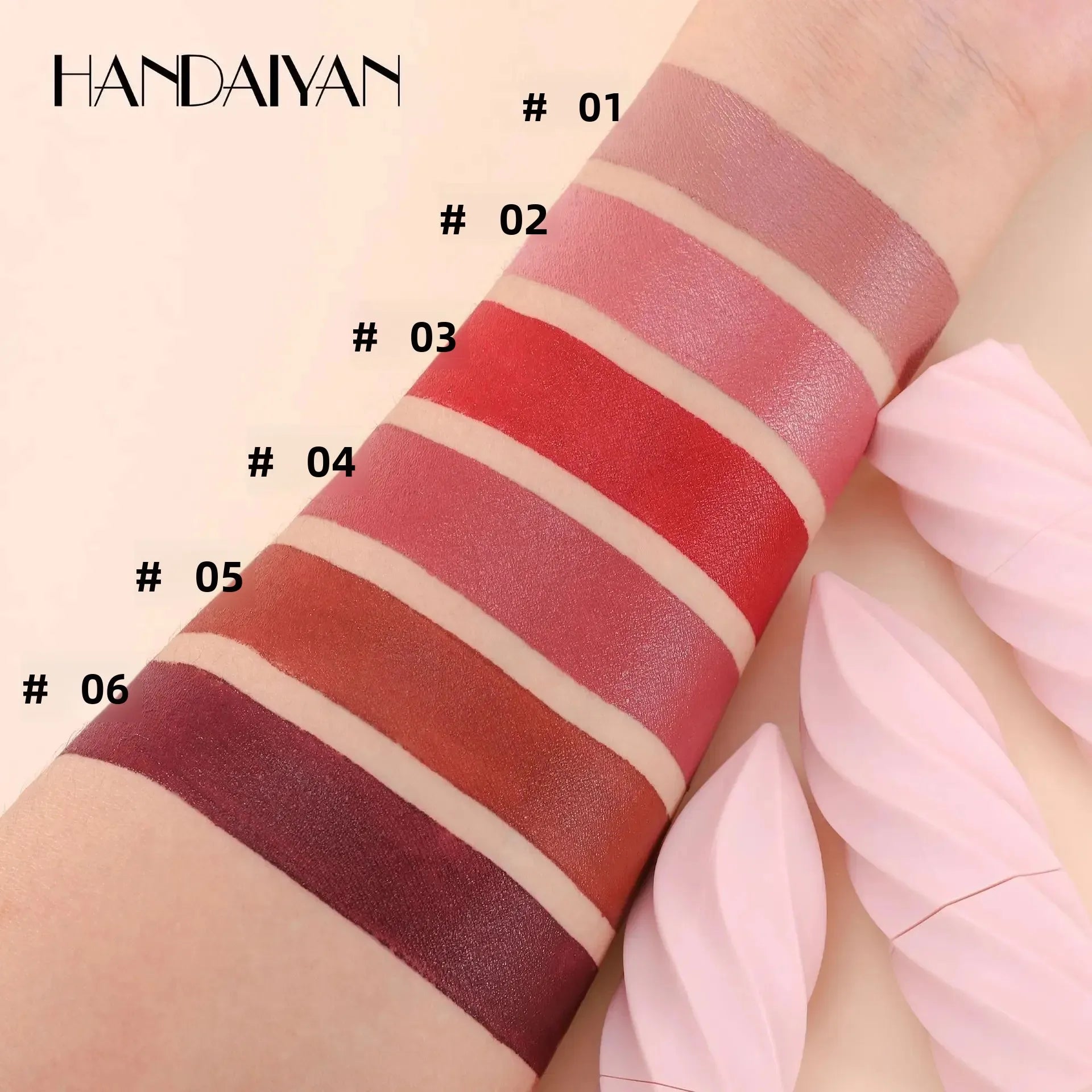 Handaiyan Matte Velvet Lipstick – Waterproof, Long-Lasting