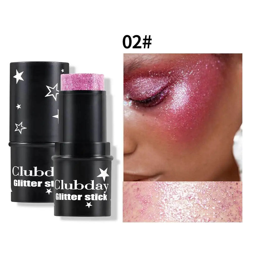Glitter Eyeshadow Stick – Multichrome Cream Shimmer Sparkle