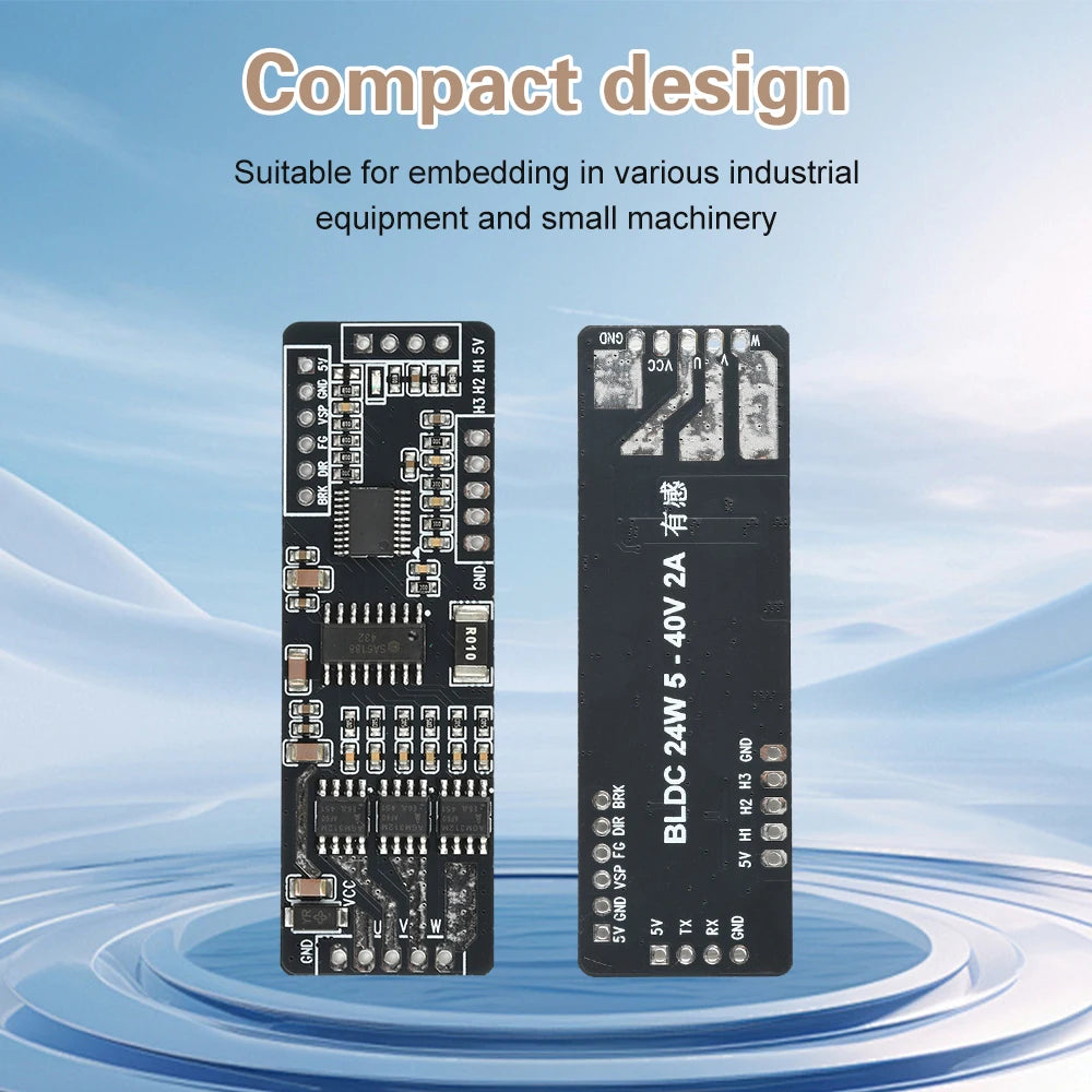 BLDC 24W Motor Driver Board 7-40V 4A Speed Controller with Hall Sensor Control for Brushless DC Motors Industrial Equipment Oasis Select