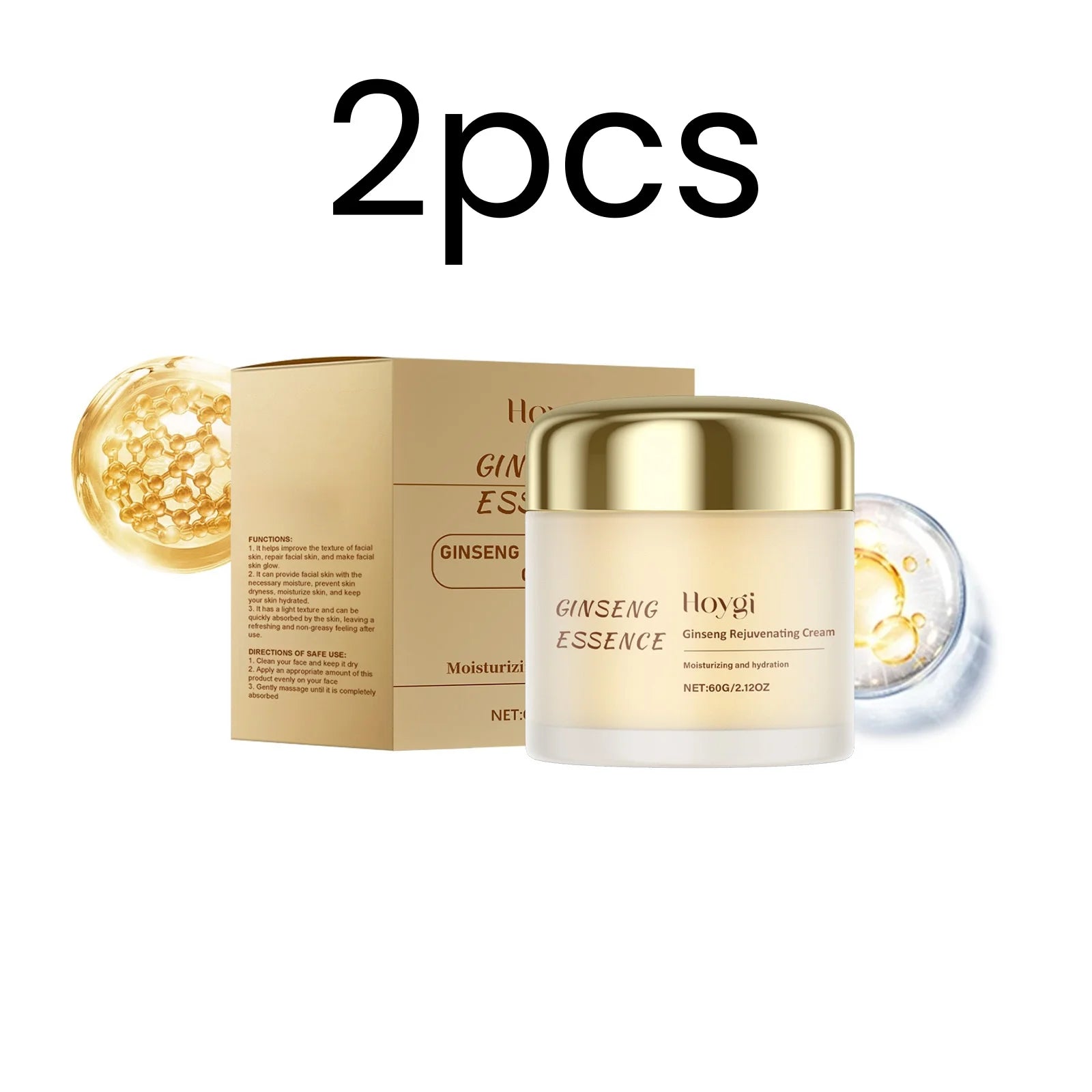 Hoygi Ginseng Face Cream – Brightening & Barrier Repair 60g Ginseng Face Cream Oasis Select 2pcs