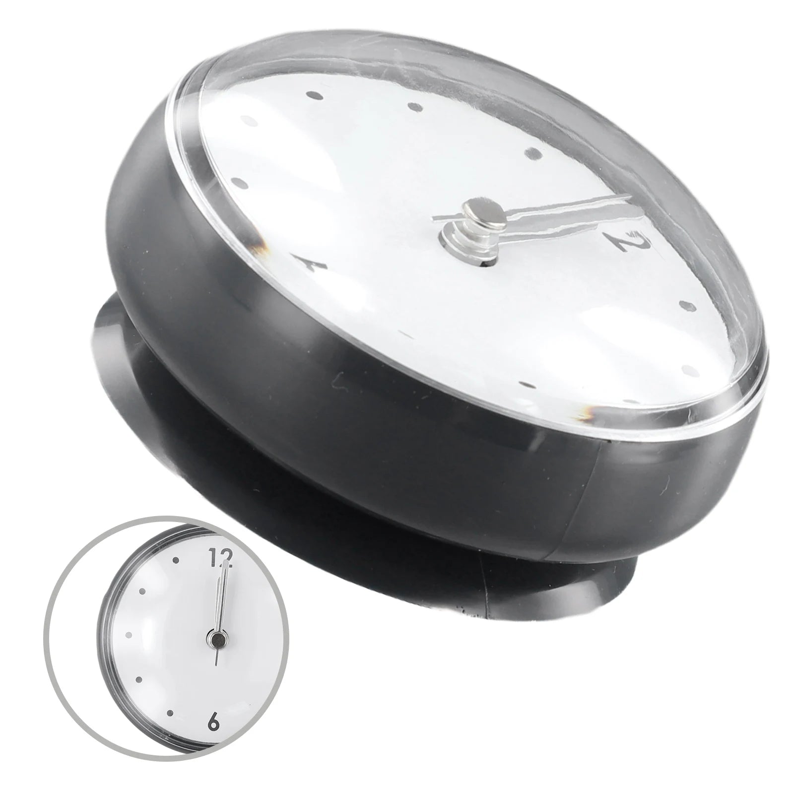 Waterproof And Anti-Fog Design Sucker Wall Clock Plastics 75x75mm Silent Quartz Clocks Sucker Wall Clock For Kitchen Bathroom Oasis Select