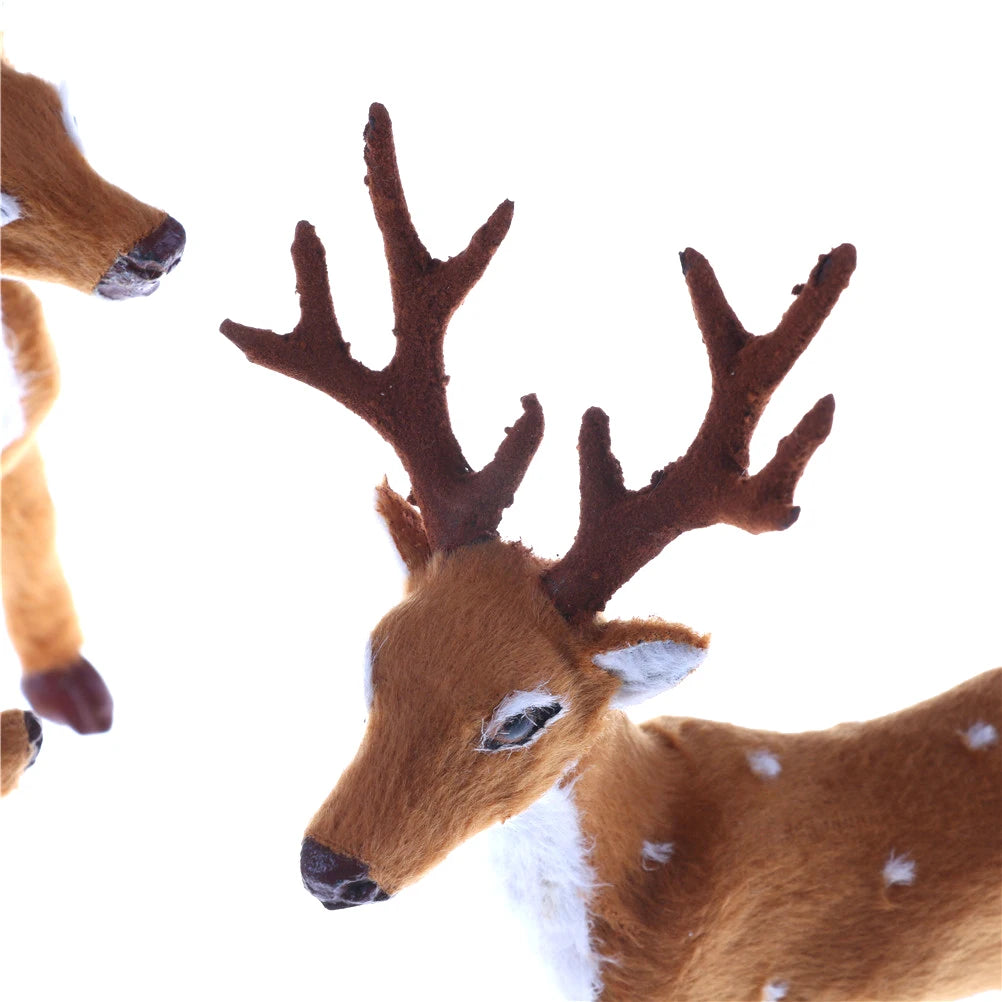 15cm, 20cm, 25cm Christmas Simulation Plush Reindeer Xmas Elk Plush TOY New Year Decorations Oasis Select