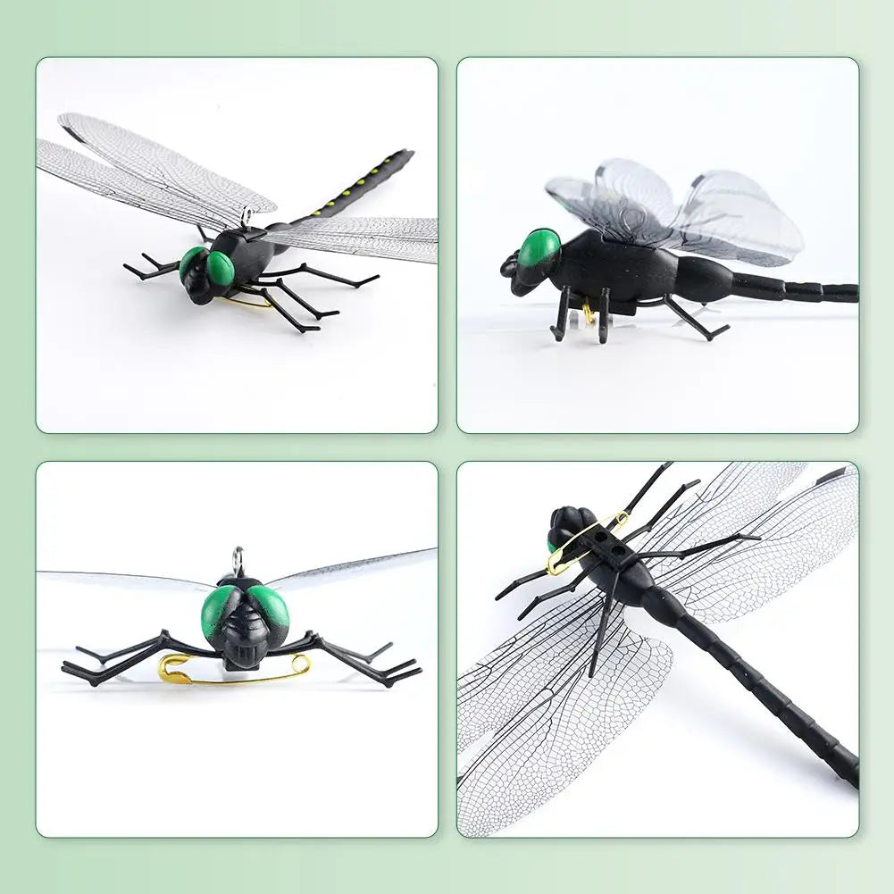 4-20pc Simulation Dragonfly Mosquito Repellent Mini Dragonfly Ornament Simulation Dragonfly Animal Model For Outdoor Garden Farm Oasis Select
