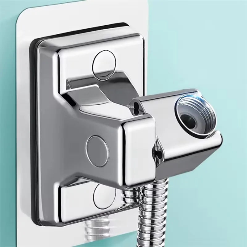 Shower Head Holder Adjustable Wall Mounted Shower Holder Self-Adhesive Showerhead Handheld Bracket Bathroom Accessories 1pc Oasis Select