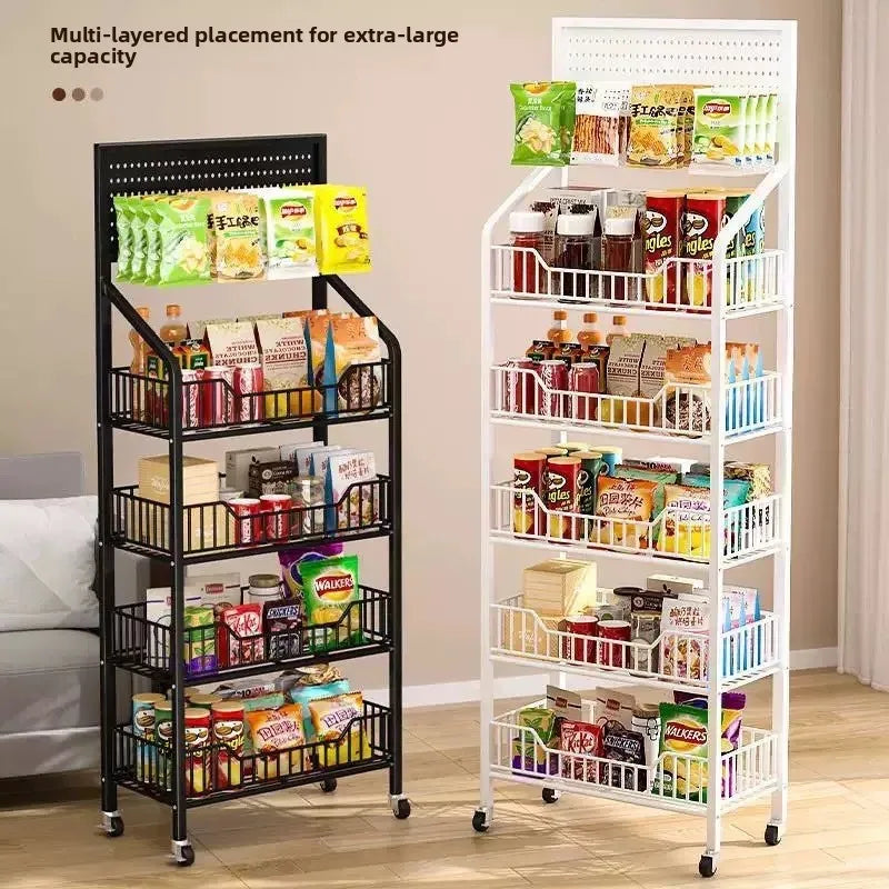 Snack shelves Internet celebrities Snack food and beverage supermarkets Mobile shelves Convenience store Multi-layer Oasis Select