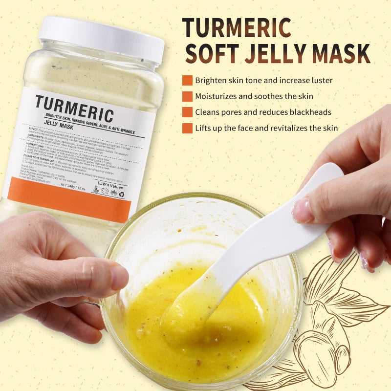 Turmeric Jelly Mask Powder – Oil Control & Blackhead Removal Peel-Off Face Mask Oasis Select