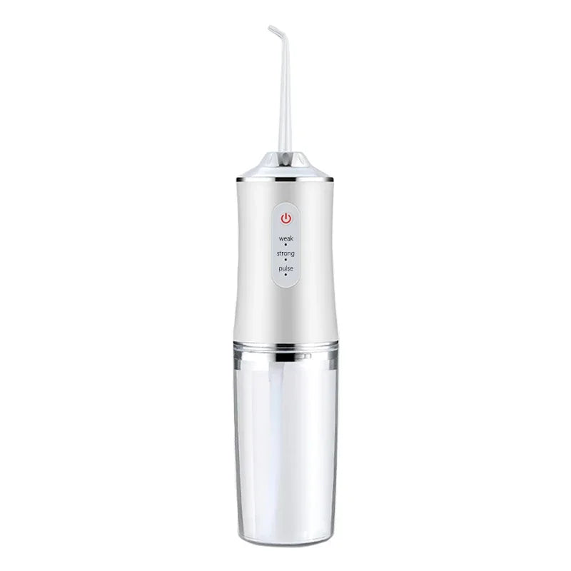 Portable Smart Electric Oral Irrigator Water Flosser 3 Modes Rechargeable Dental Water Jet Irrigator Dental Teeth Cleaner Oasis Select WHITE