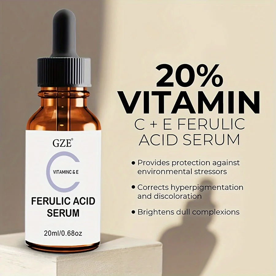 GZE Ferulic Serum – Vitamin C, E & Ascorbic Acid Face Essence Face Serum Oasis Select