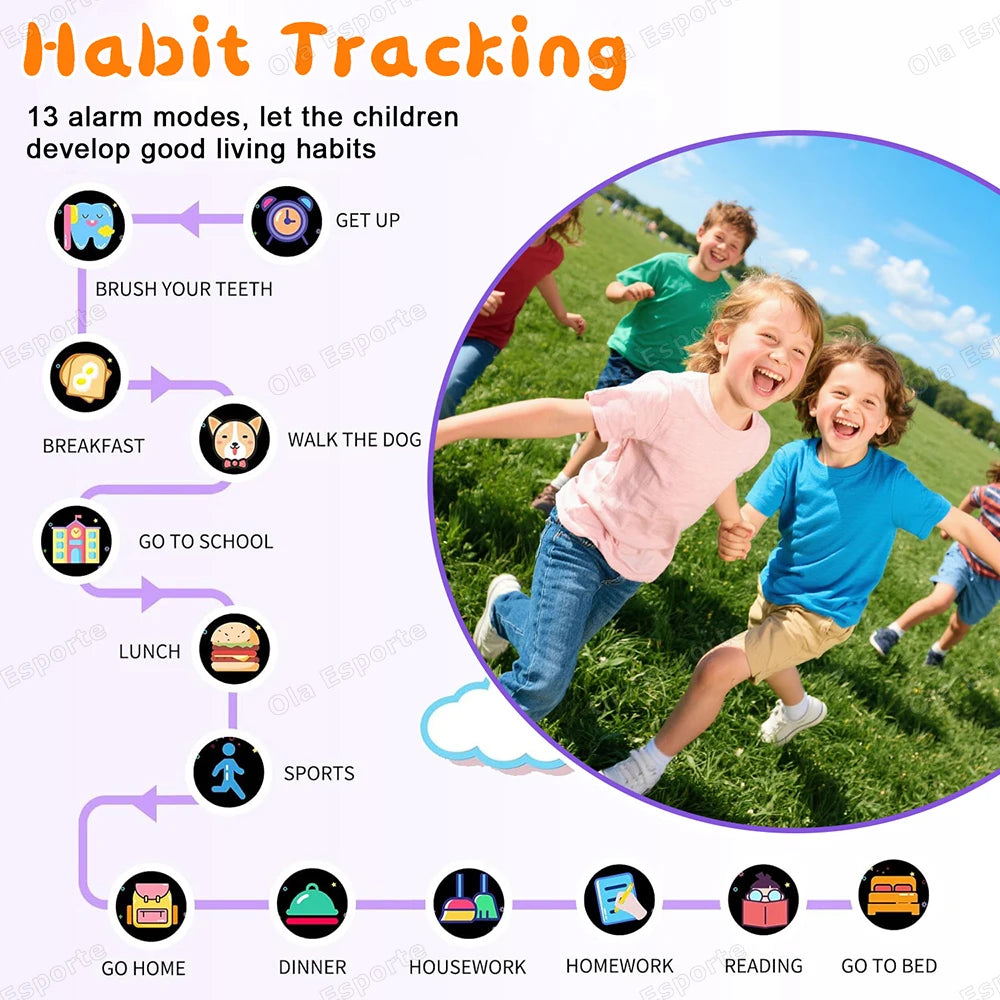 Kids Smartwatch 1.83" HD | 22 Games, Camera & Sleep Monitor – HT30