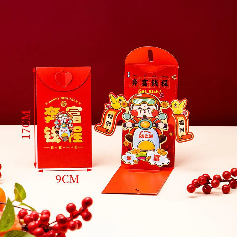 2026 Year of Horse Red Envelopes – 3D Hongbao Lucky Pockets