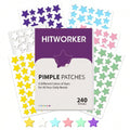 240pcs/box 6-color star acne patch - non irritating, odorless, alcohol free, suitable for covering blemishes on the face Oasis Select MULTI 240pcs