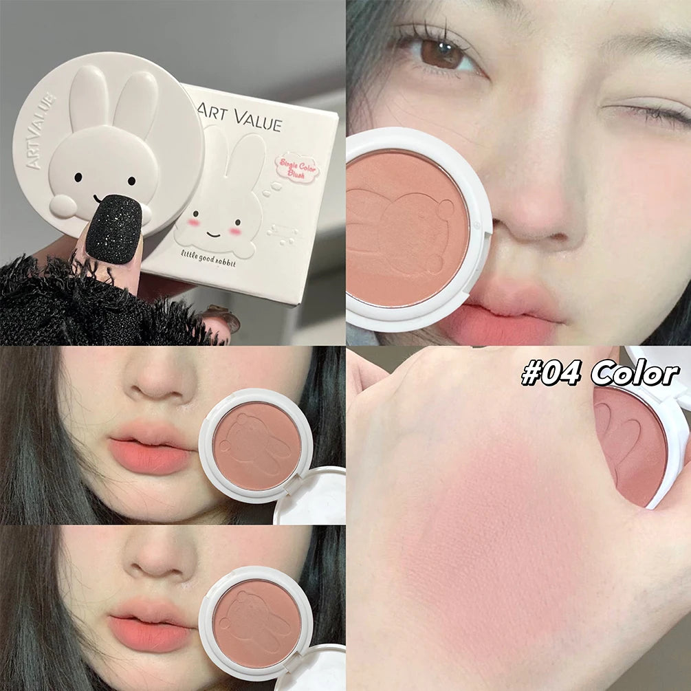 Art Value Cute Bunny Matte Blush Powder | Natural Cheek Tint