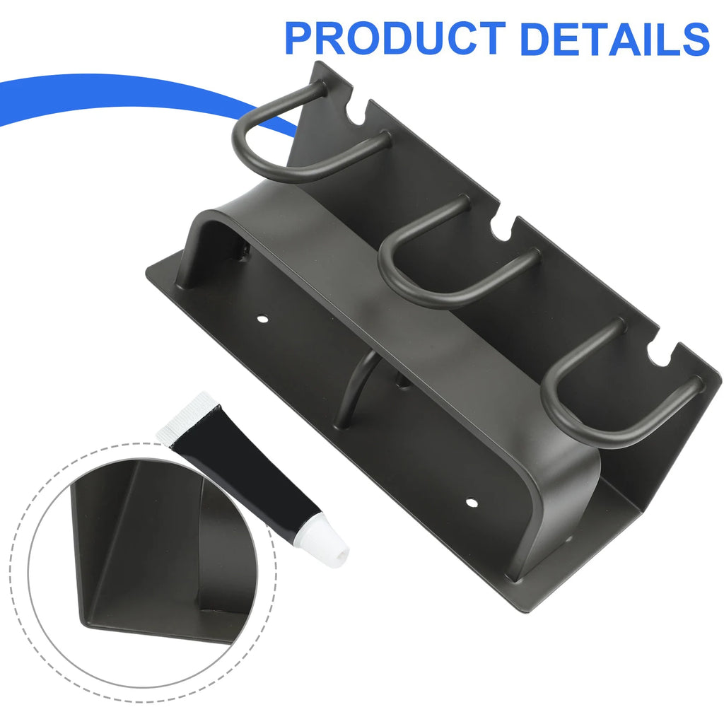 Wall Mounted Aluminum Toothbrush Holder – 3 Slot Organizer Toothbrush Holder Oasis Select