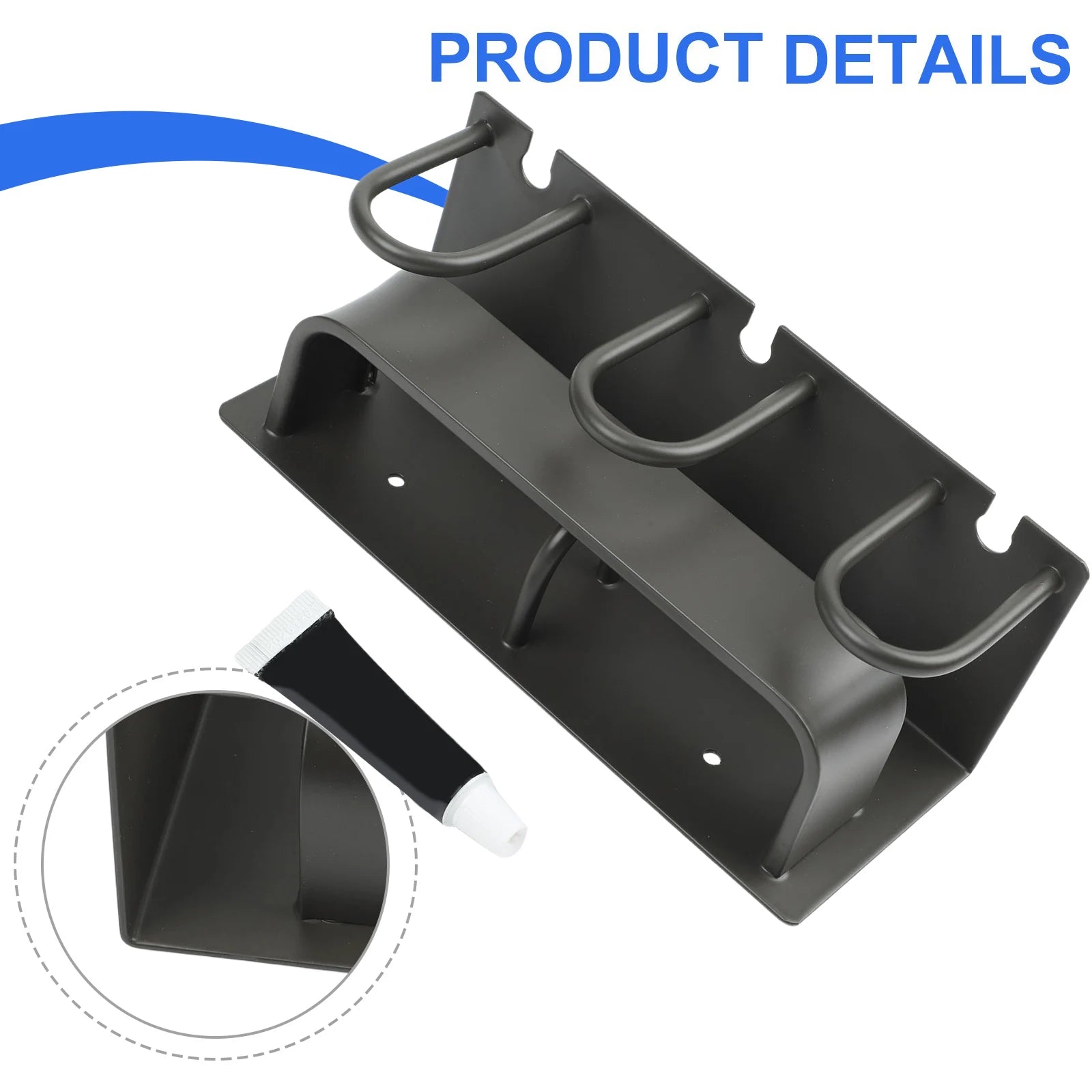Wall Mounted Aluminum Toothbrush Holder – 3 Slot Organizer Toothbrush Holder Oasis Select