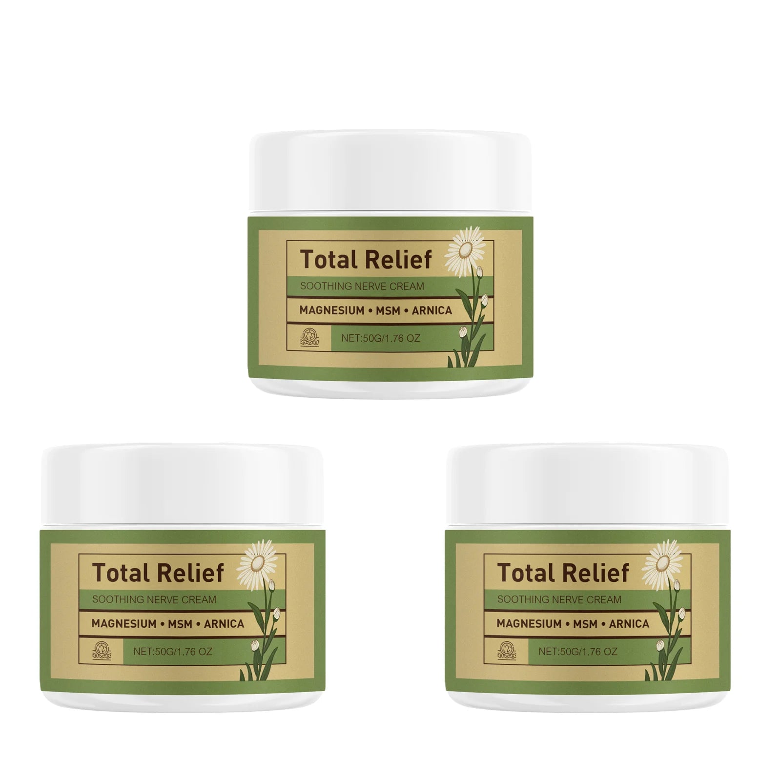 Magnesium Soothing Cream – Muscle Relief, Stress & Moisturizing Magnesium Body Cream Oasis Select 3pcs