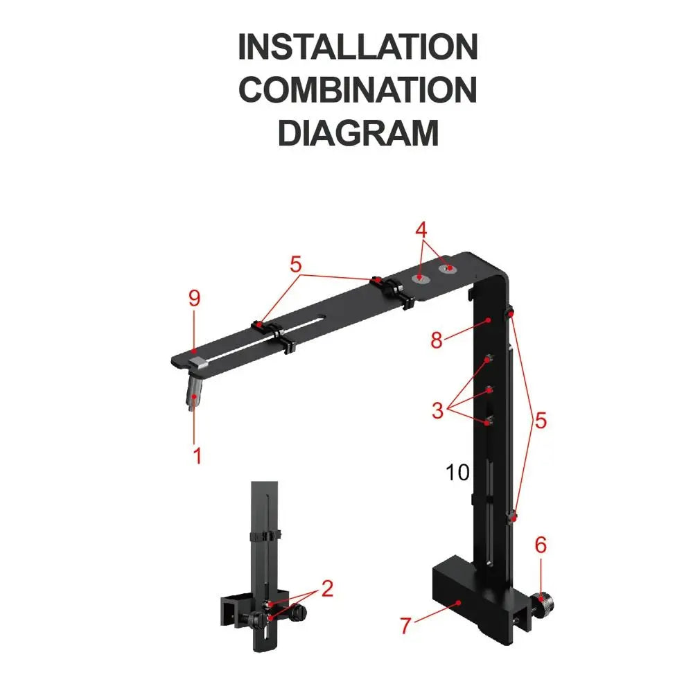 Aluminum Alloy Aquarium Light Bracket | Adjustable Hanging Mount