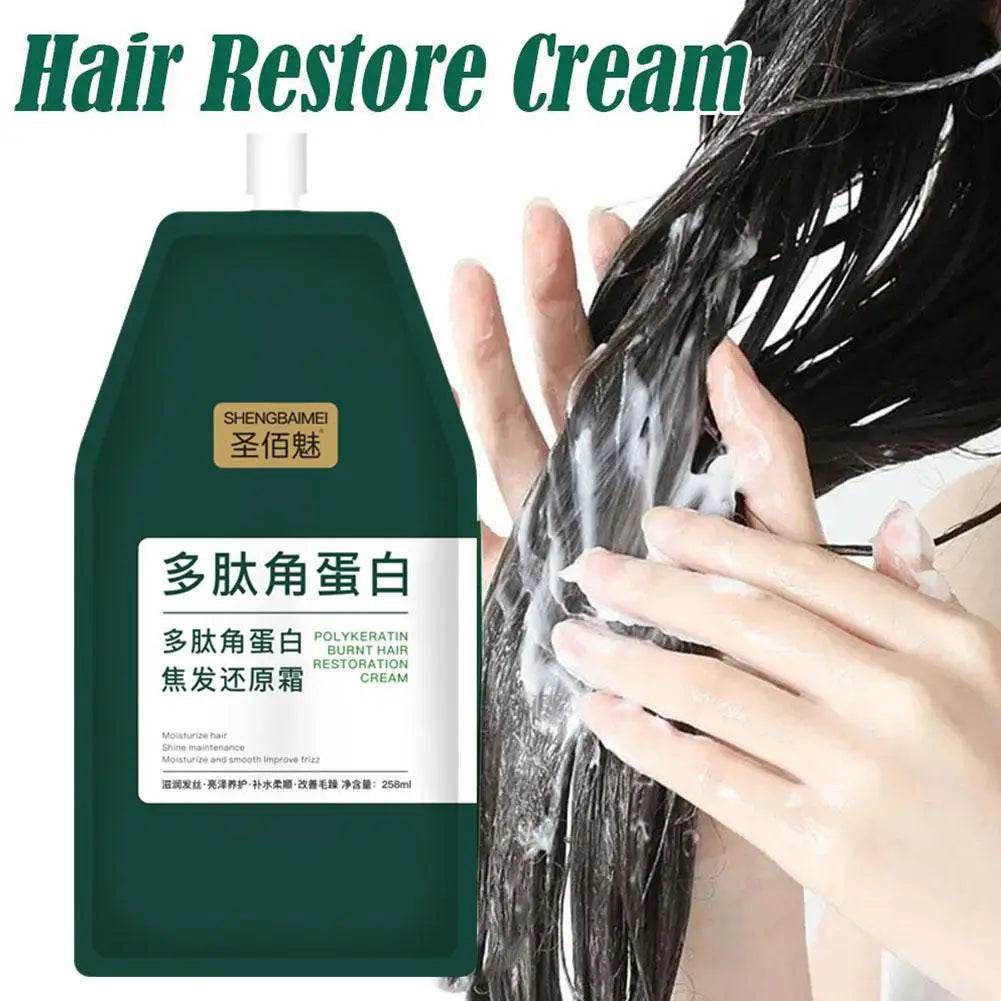 1/2PCs Keratin Hair Mask Polypeptide Keratin Hair Restoring Cream Repair Dry Damaged Hair Treatment Burnt Hair Restoring Cream Oasis Select