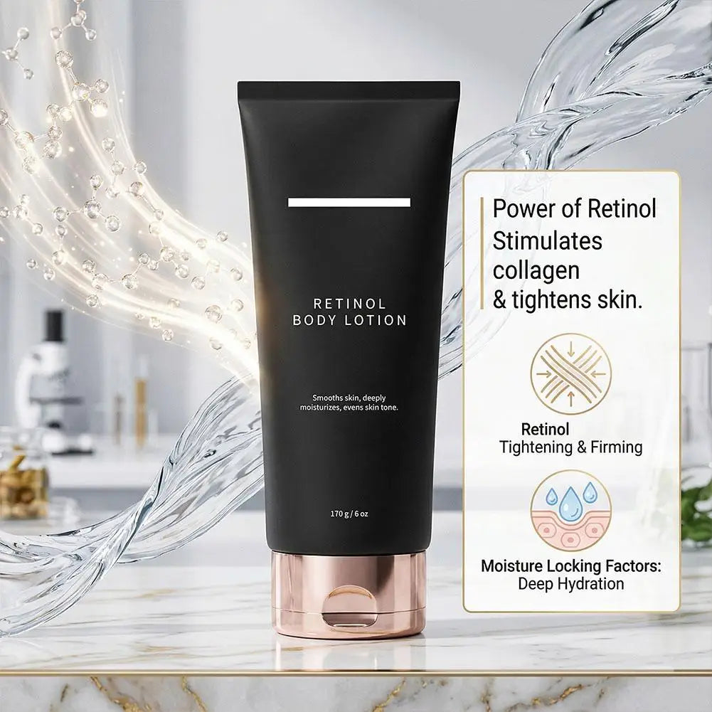 Retinol Body Lotion Moisturizing Firming Body Cream for Crepey Skin, Daily Hydrating Retinol Lotion for Neck & All Body Skincare Oasis Select