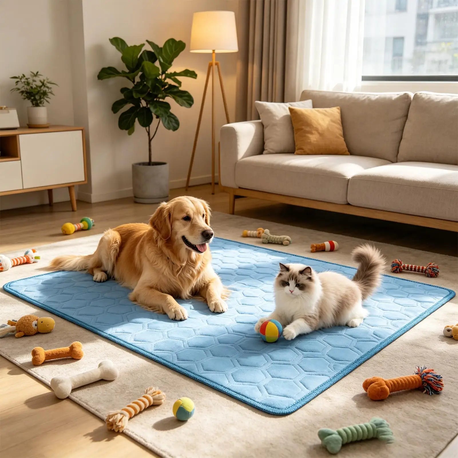 Pet Cooling Mat Summer dog Cold Bed Extra Large For Small Big Dogs Pet Accessories Cat Durable Blanket Sofa Cat Ice Pad Blanket Oasis Select