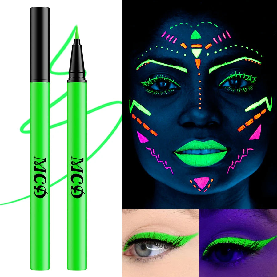UV Neon Face & Body Paint Pen – 8 Colors, Waterproof