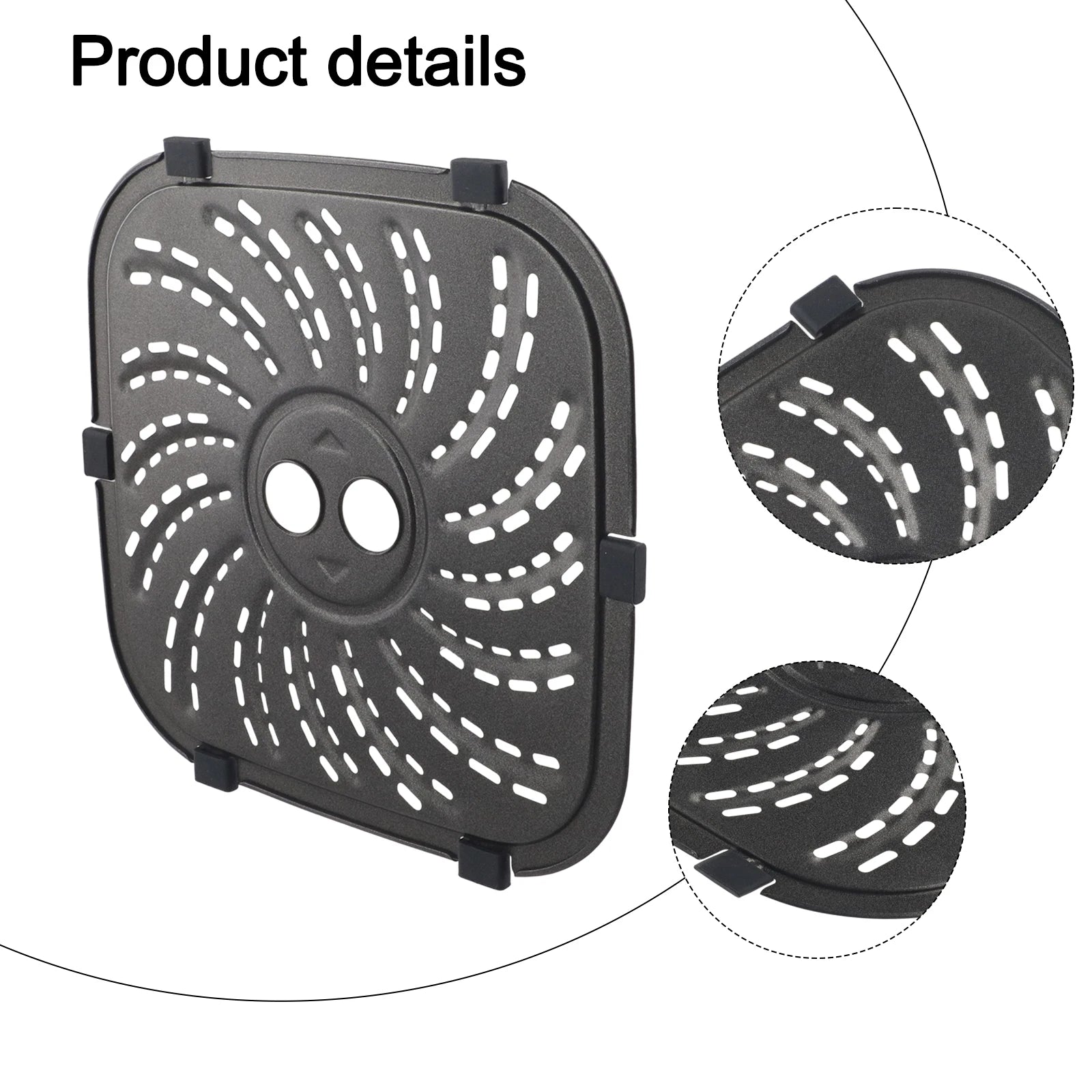Airfryer Basket Air Fryer Grill Plate For PowerXL For Vortex Pro Air Fryer Plus With Tabs Food Cooking Divider Kitchen Accessory Oasis Select