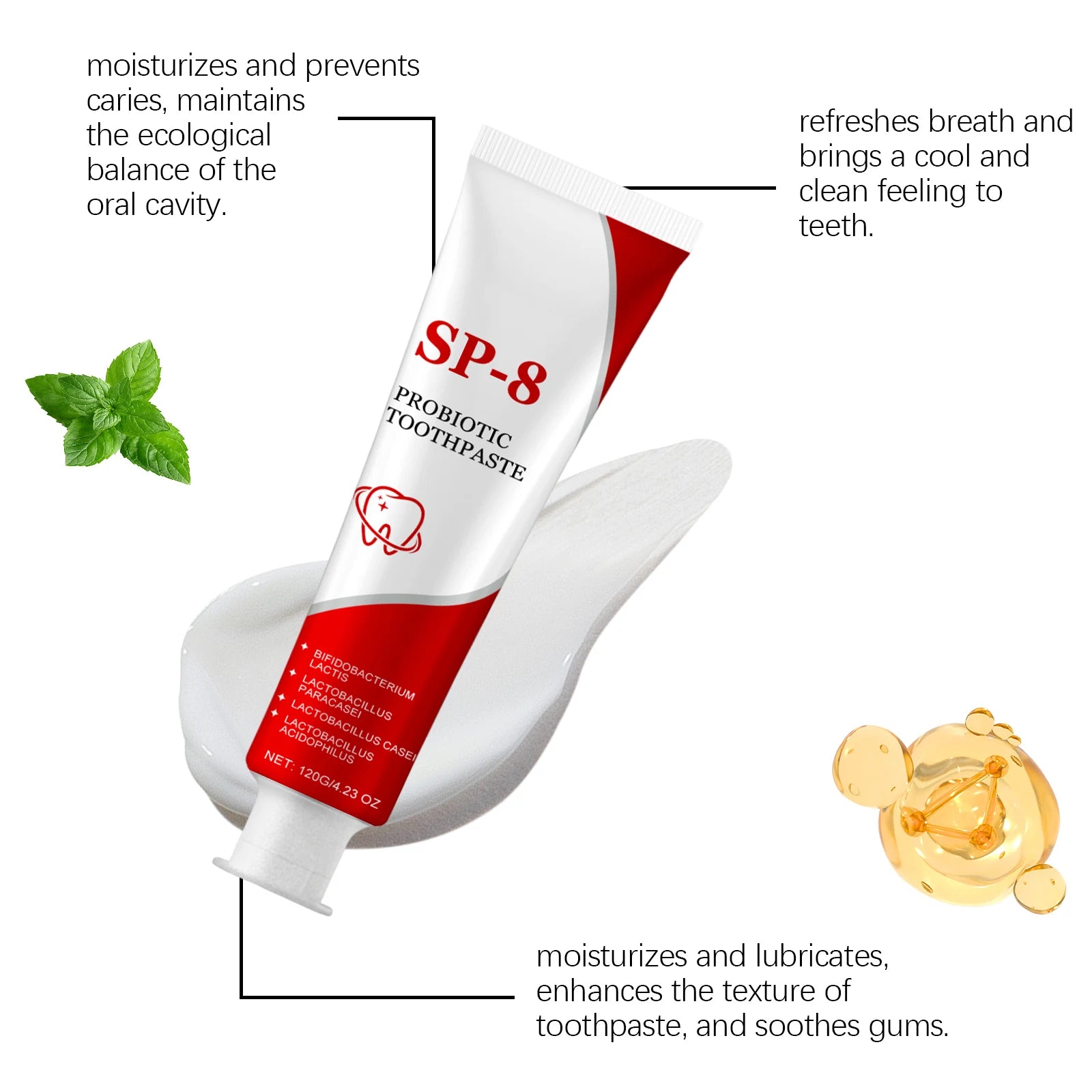 Probiotic Whitening Toothpaste – Deep Clean & Fresh Breath