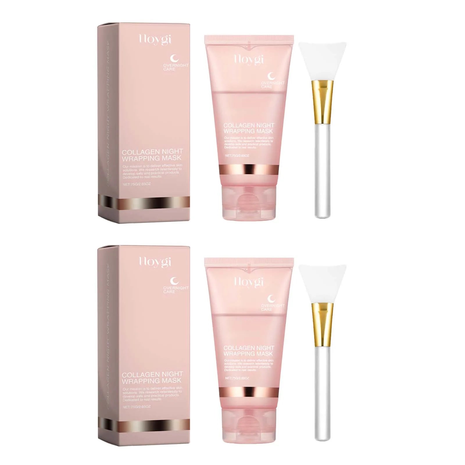 Deep Collagen Mask Peel Off Mask Anti Wrinkle Lifting Face Skin Care Masks Bio Pack Night Wrapping Woman Overnight Skin Hydrates Oasis Select 2 Sets