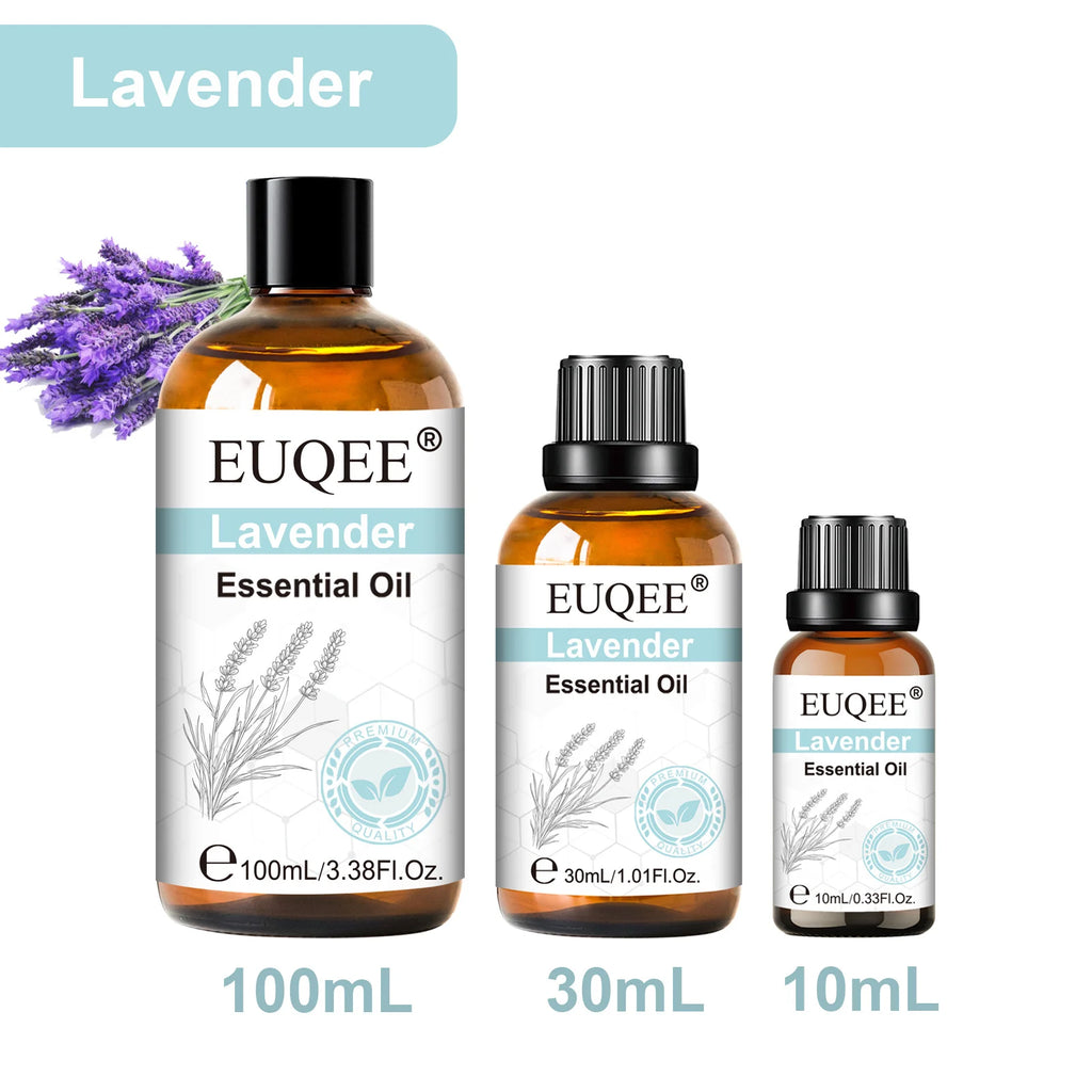 EUQEE 1PCS 10ml/30ml/100ml Aromatherapy Essential Oil For Diffuser-Vanilla Rose Sandalwood Eucalyptus Lavender Essential Oils Oasis Select