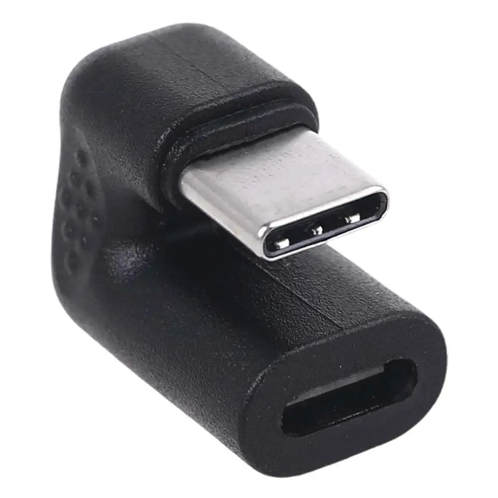 Adapter Type C Adapter 180 Degree Micro USB Data Transmission Converter USB-C Converter Type C Male To Female U-shaped Adapter Oasis Select black