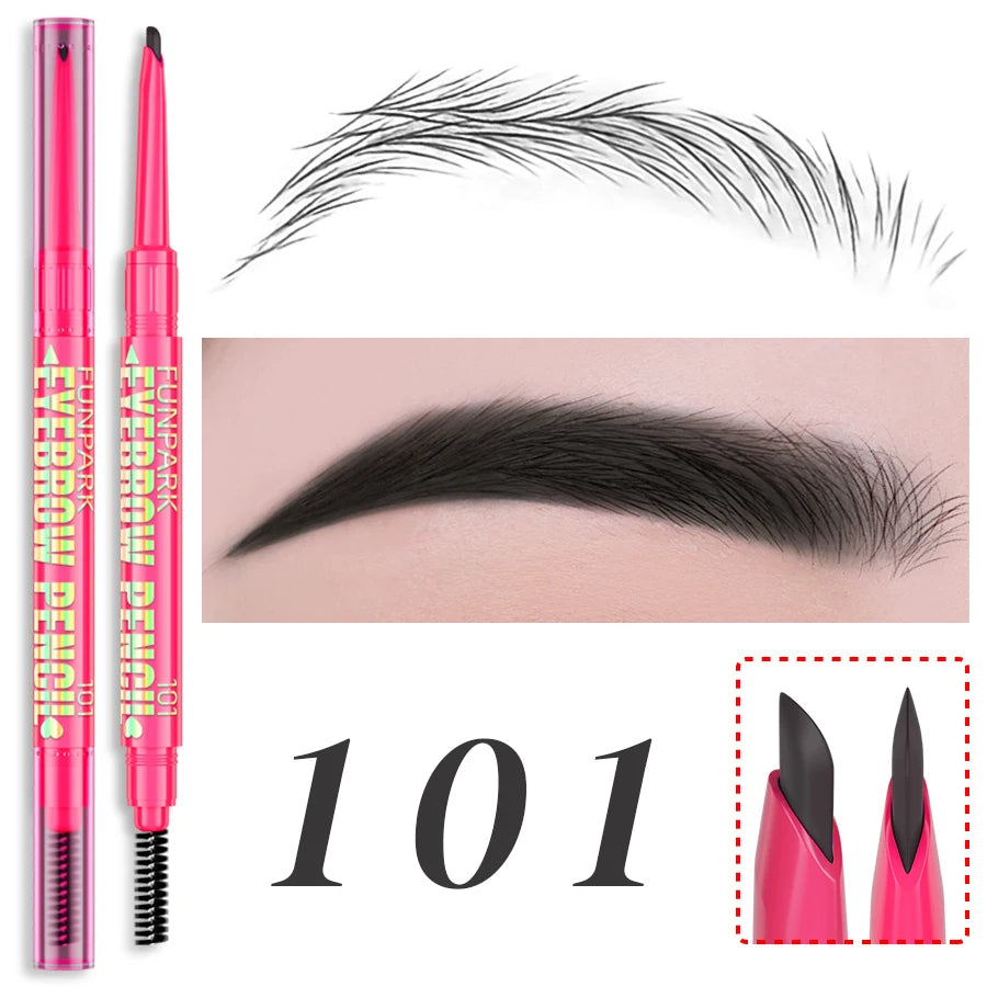 FUNPARK Waterproof Double-Ended Eyebrow Pencil – 5 Colors