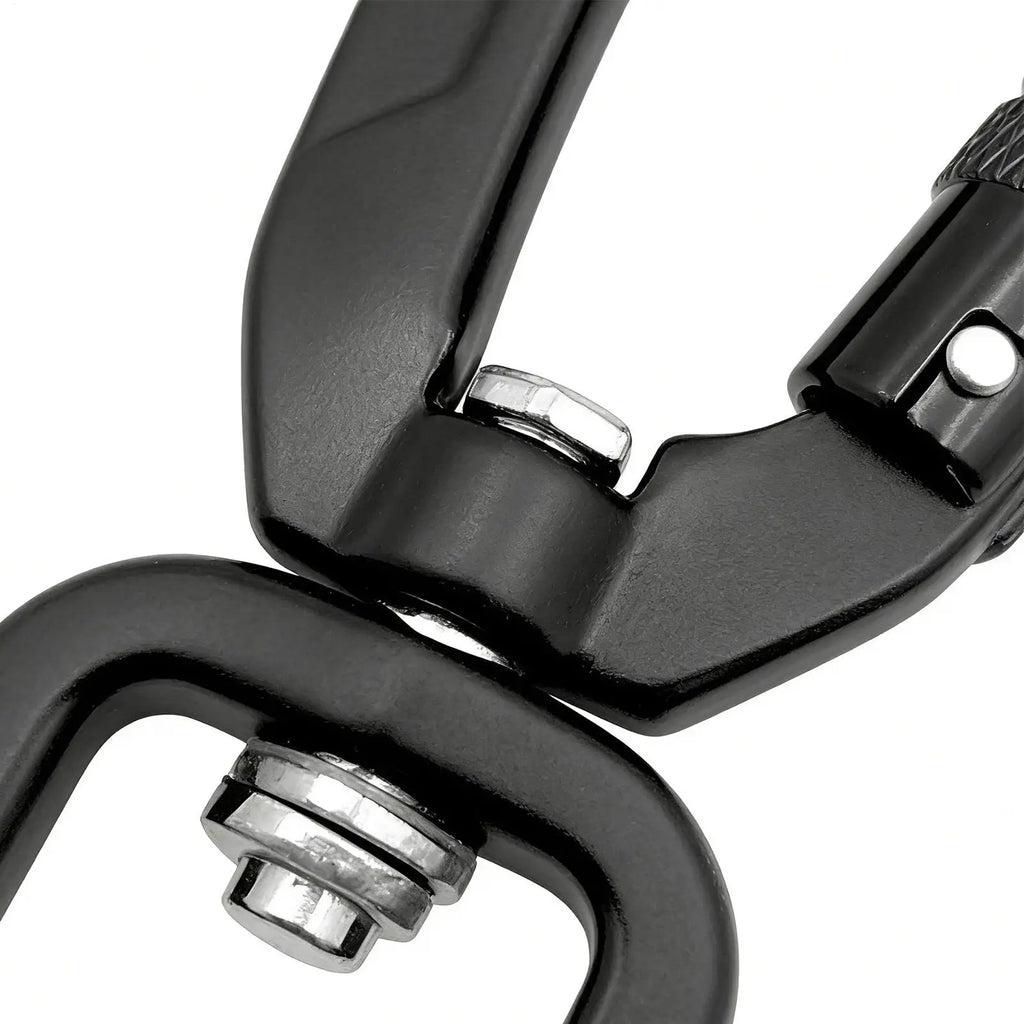 Aluminum Alloy Carabiner D-Ring Key Chain Clip Camping Keyring Hook Outdoor Travel Climbing Camping Backpacking Fishing Oasis Select