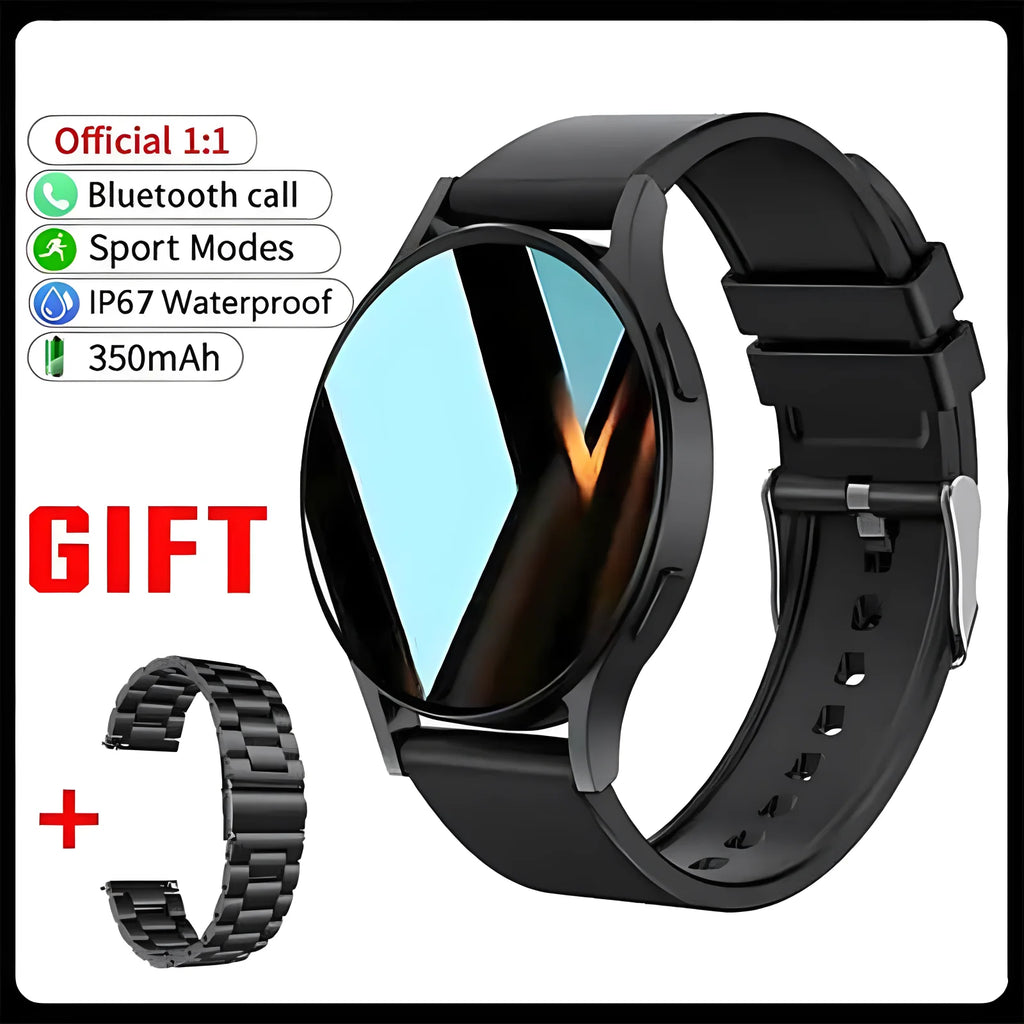 Bluetooth Call Smart Watch Pro 1.39-Inch Custom Dials Music Sports Men Women Watch 6 Health Monitor Smartwatch For Android IOS Oasis Select Bk22Szstrap