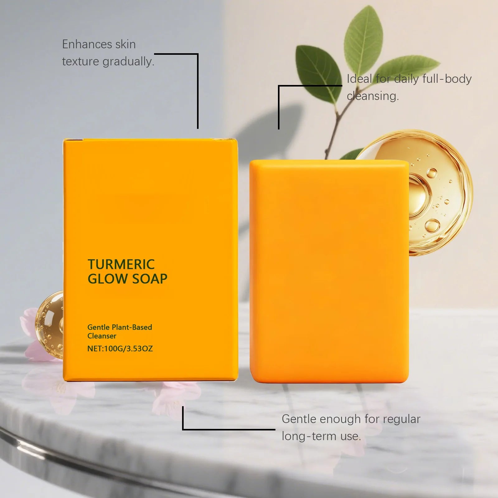 Turmeric Body Soap – Deep Cleanse, Brighten & Nourish 100g Turmeric Body Soap Oasis Select