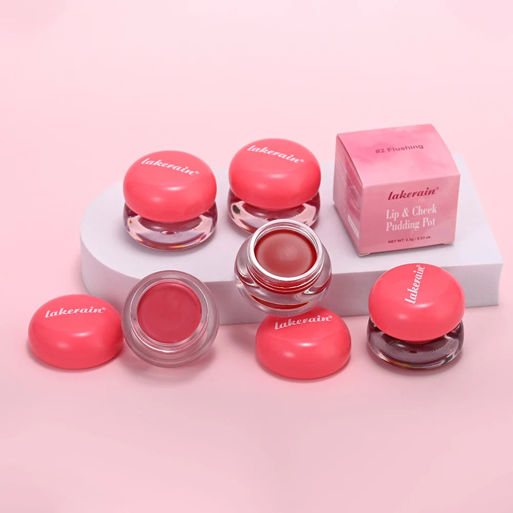 Lip & Cheek Pudding Pot Blush – Soft Matte Multi-Use 6.5g Cream Blush Pot Oasis Select