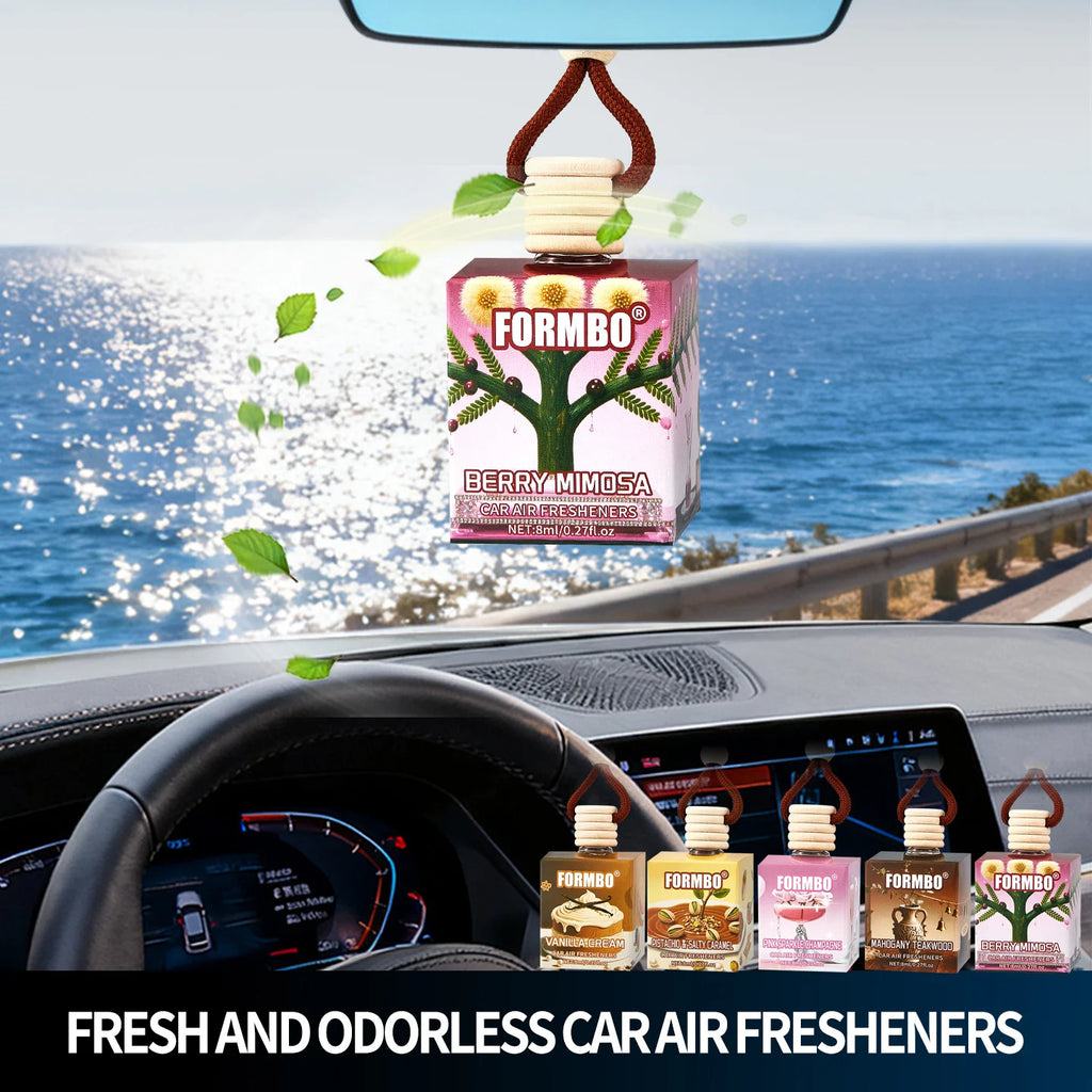 FORMBO Car Air Freshener 5-Pack – Long-Lasting Floral Scent Car Air Freshener Oasis Select