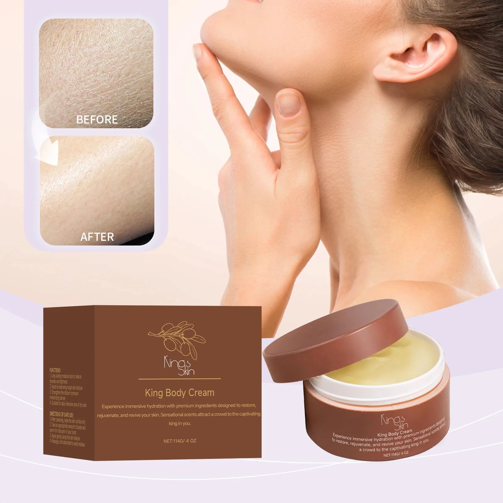 Shea Butter Moisturizing Cream – Nourishing & Firming Body Cream Body Moisturizing Cream Oasis Select