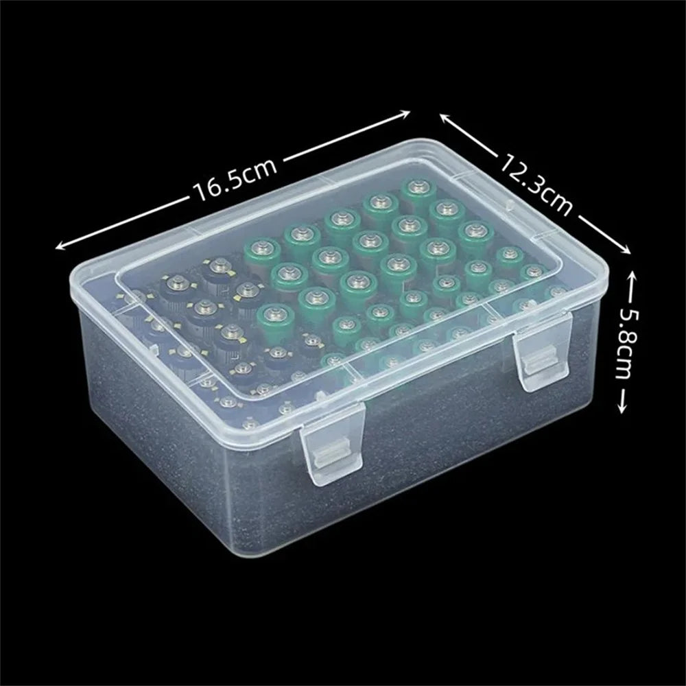 Battery Storage Organizer Holder Holds 54 AA AAA Batteries, Battery Box Case Garage Container,Home Drawer Organization Dispenser Oasis Select