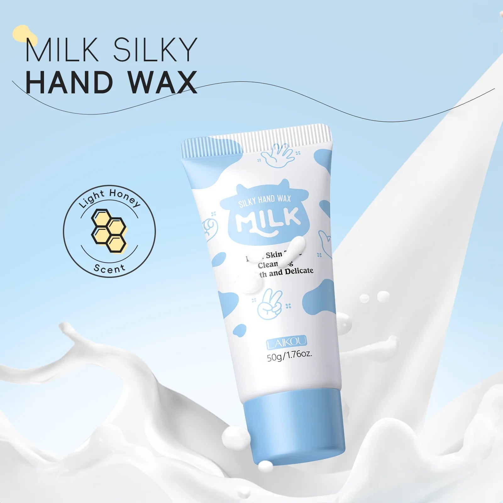 LAIKOU Milk Hand Wax Mask – Exfoliating & Moisturizing Peel Hand Peel Mask Oasis Select